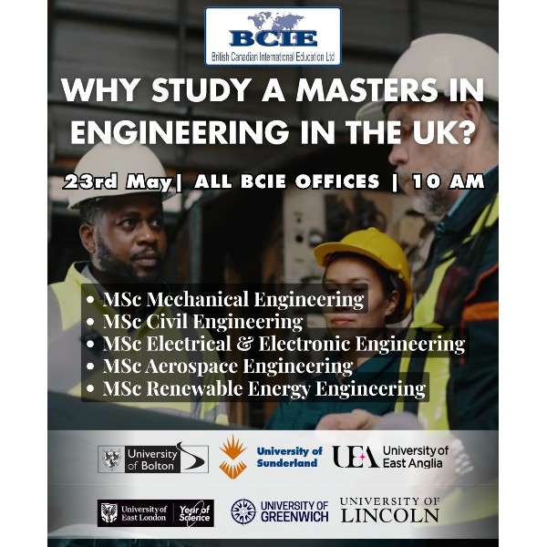 Study In The Uk Event - Master In Engineering