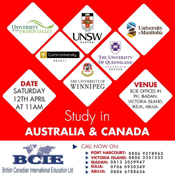 Study In Australia & Canada Day 2025 - Nigeria