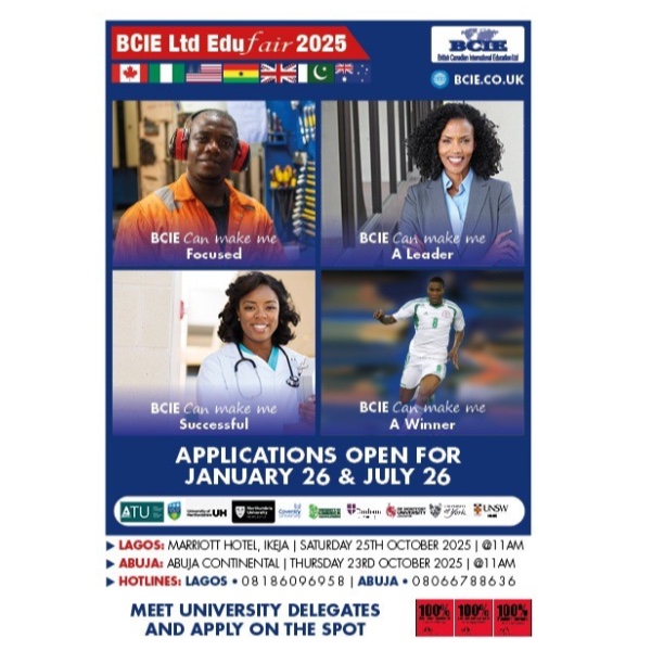 Bcie Edufair October 2025 - Nigeria